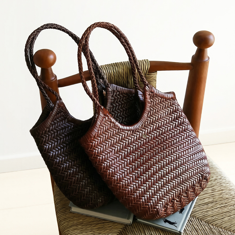 Luxury Bags Vintage - حقائب يد صغيرة من الجلد الطبيعي