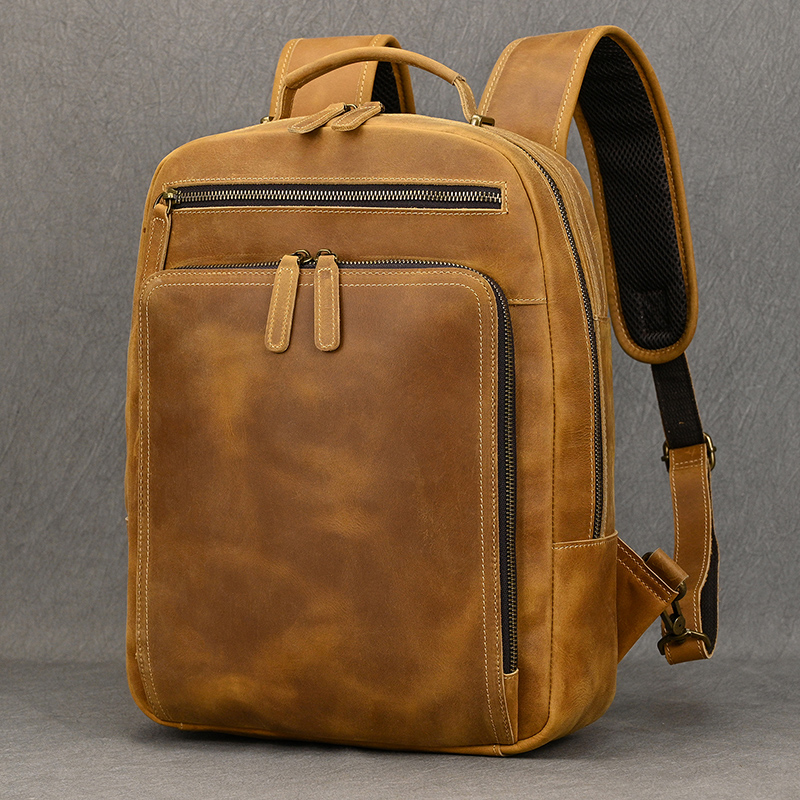 Luxury Bags That Fit Laptop - حقيبة ظهر جلدية عصرية للرجال حقيبة