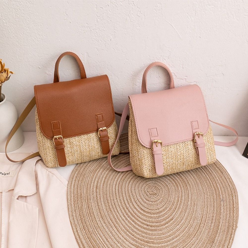 Luxury Bags Vintage - حقيبة ظهر أنيقة من الجلد الصناعي