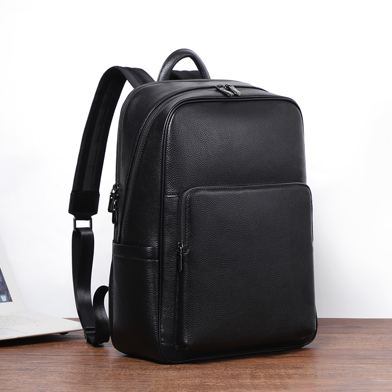 100% بقرة جلد طبيعي الرجال حقا - مراجعة Luxury Bags That Fit Laptop وسعره