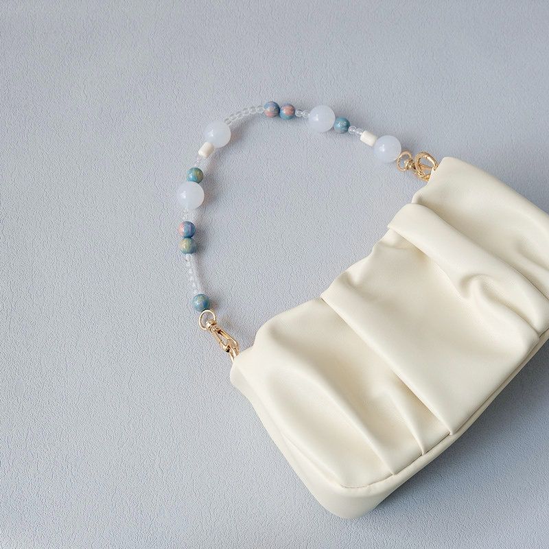 سلاسل مطرزة بالخرز العنبر قابل - مراجعة Luxury Bags Blue وسعره