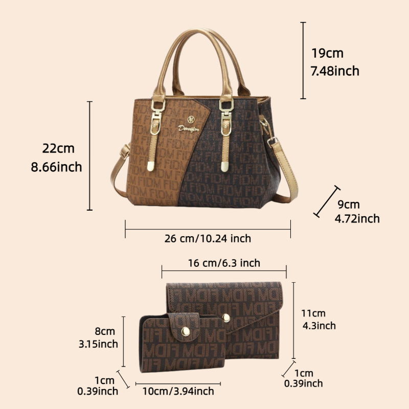 مجموعة حقائب نسائية من 3 قطع،  - مراجعة Luxury Bags & Leather Repair Of Atlanta Reviews وسعره