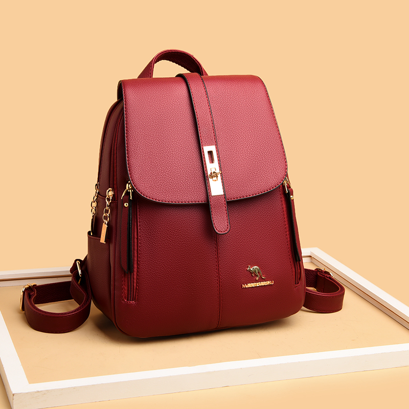 حقائب ظهر جلدية فاخرة للفتيات  - مراجعة Luxury Bags With Zipper وسعره