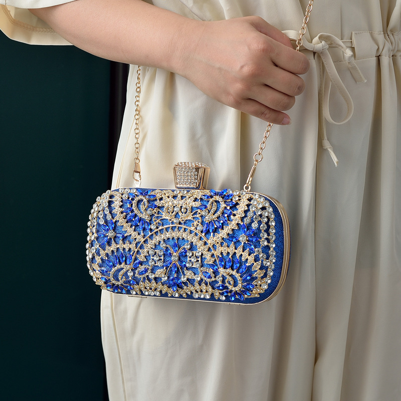 المرأة مخلب حفلة فاخرة الأزرق  - مراجعة Luxury Bags Blue وسعره