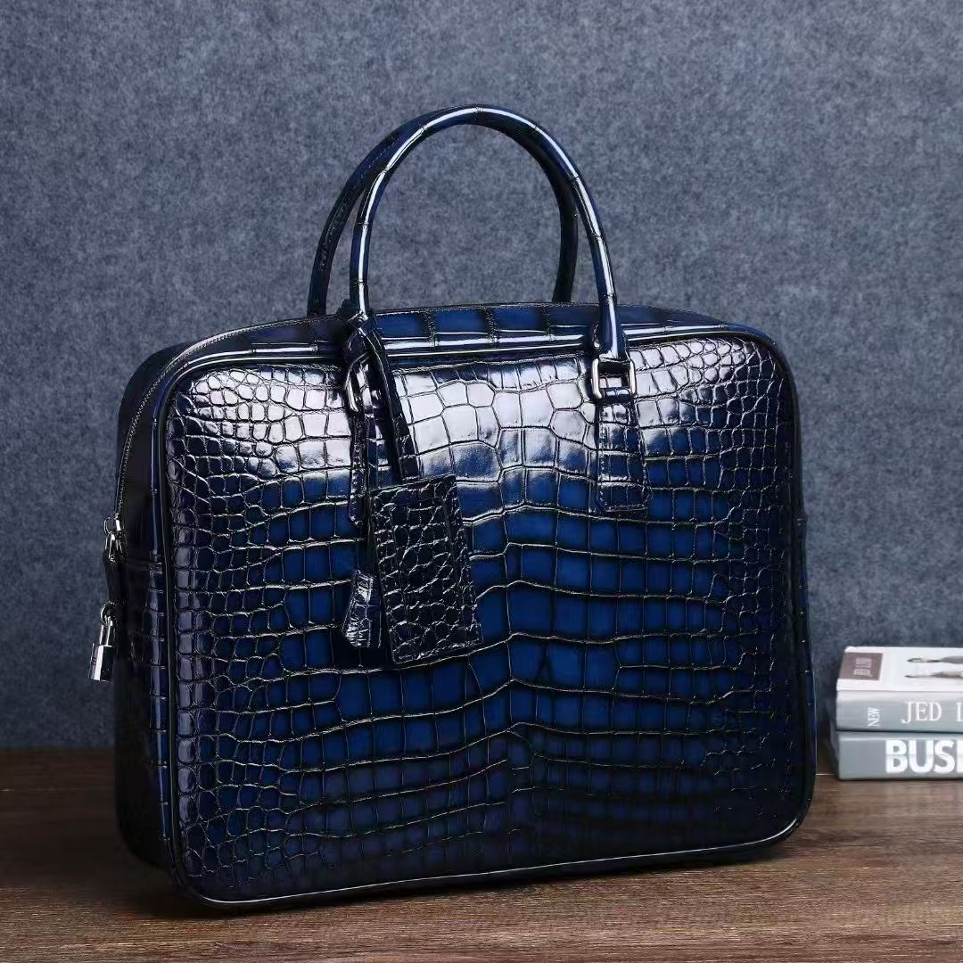 2025 جديد فاخر التمساح نمط جلد - مراجعة Luxury Bags That Fit Laptop وسعره