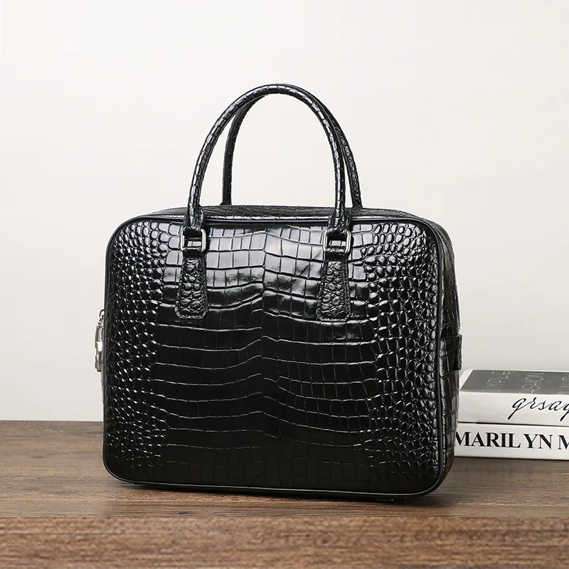 2025 جديد فاخر التمساح نمط جلد - مراجعة Luxury Bags That Fit Laptop وسعره