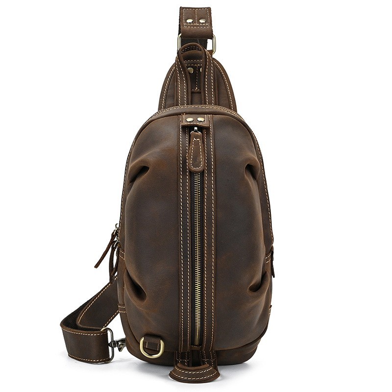 حقيبة صدر للرجال من الجلد الطب - مراجعة Luxury Bags With Zipper وسعره