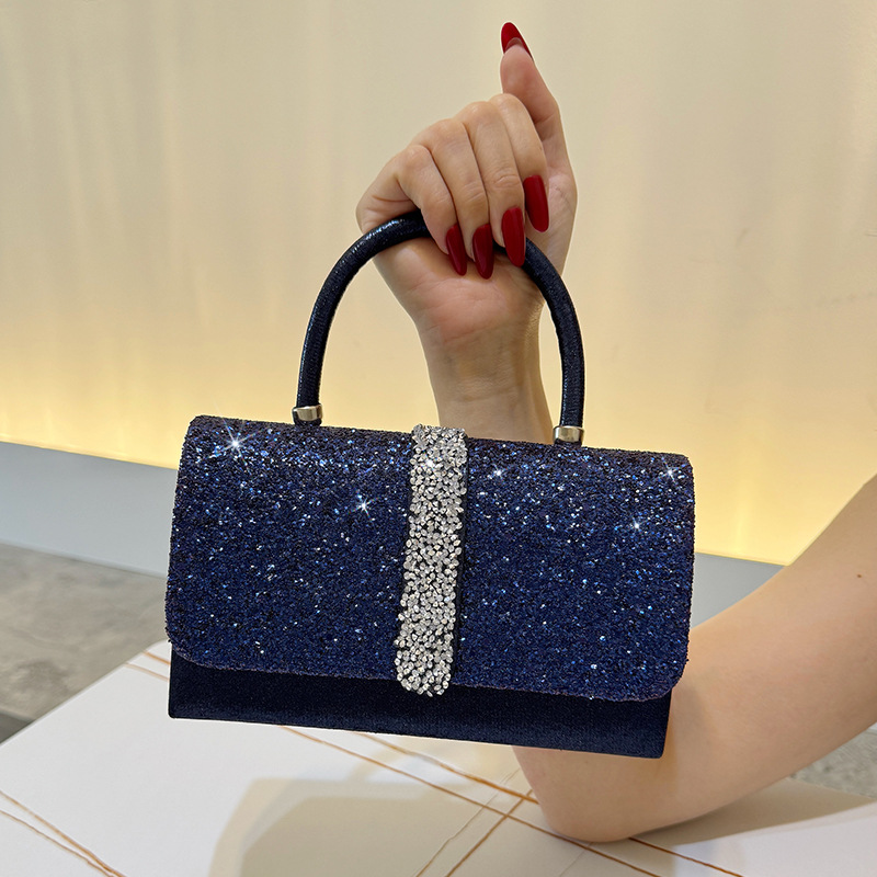حقيبة سهرة لامعة فاخرة، حقيبة  - مراجعة Luxury Bags Blue وسعره